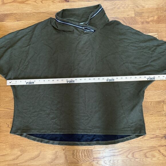 Joseph Ribkoff Black/Olive Hooded Top Size 14 - Picture 6 of 6